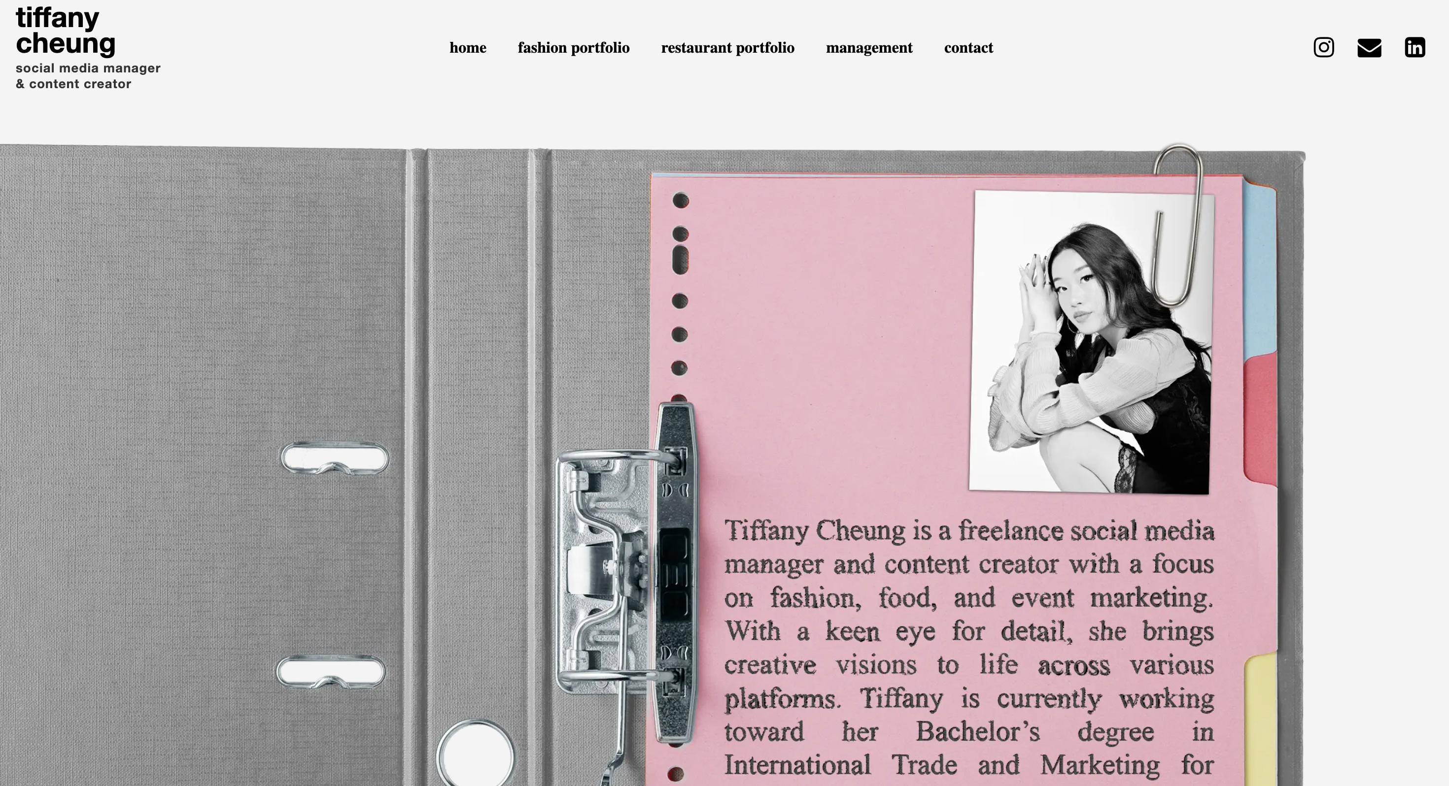 Tiffany Cheung portfolio preview